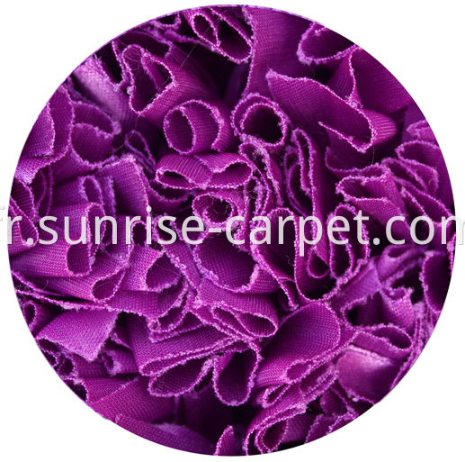 Polyester Shaggy Rug in Violet color